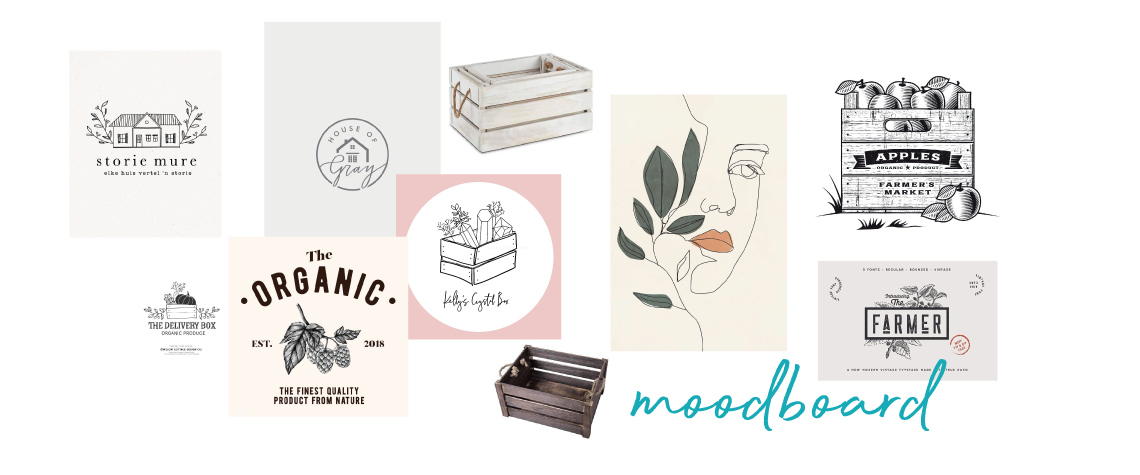 Digital website-moodboard