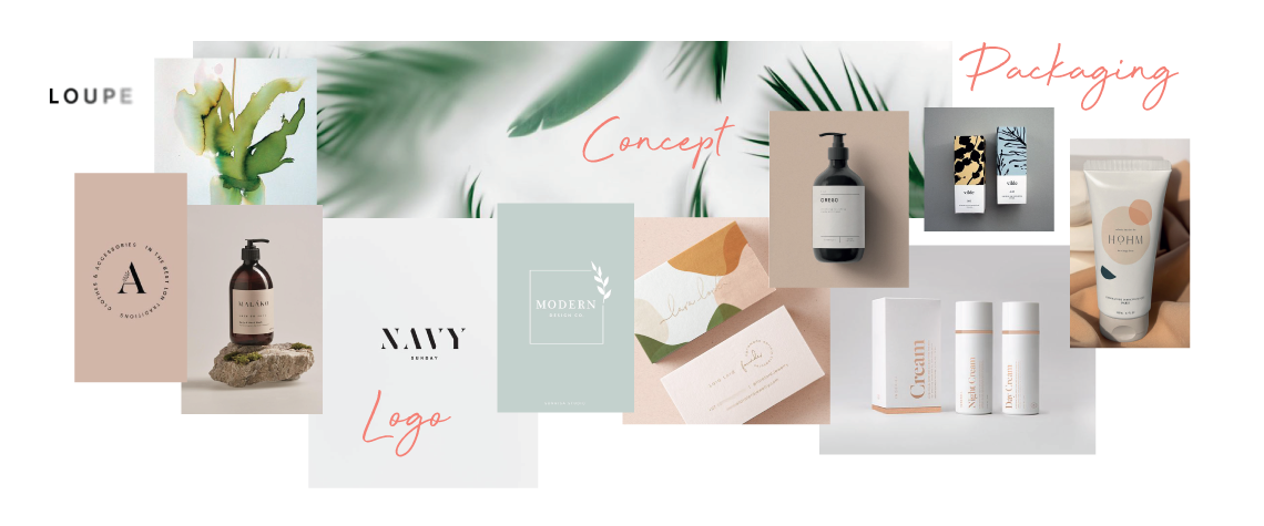 Digital website-moodboard