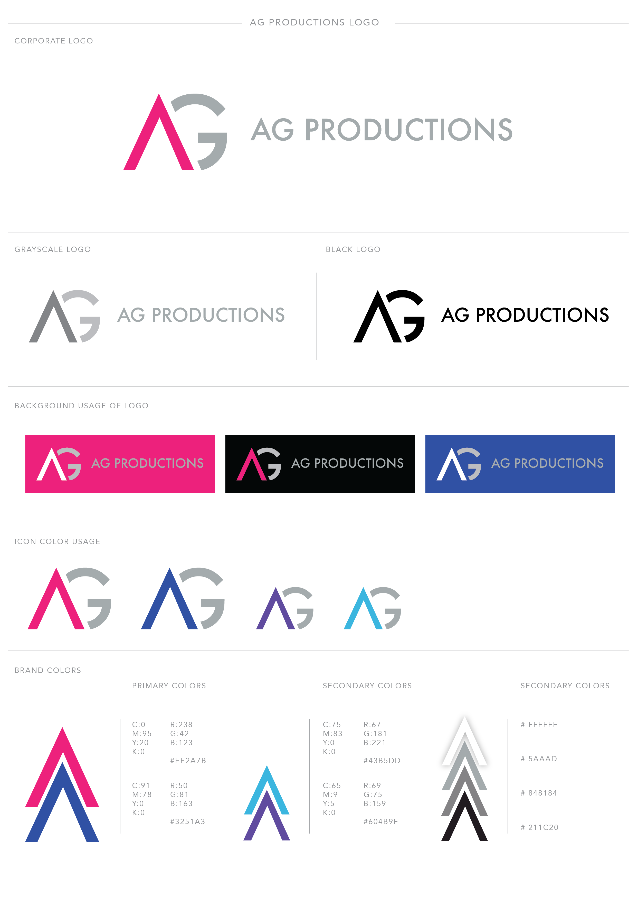 Digital website-moodboard